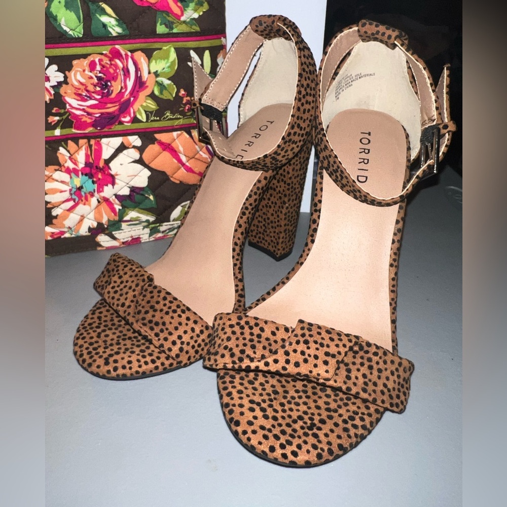 Torrid Cheetah Strappy Heels